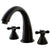 Kingston Oil Rubbed Bronze Naples Two Handle Roman Tub Filler Faucet KS2365AX