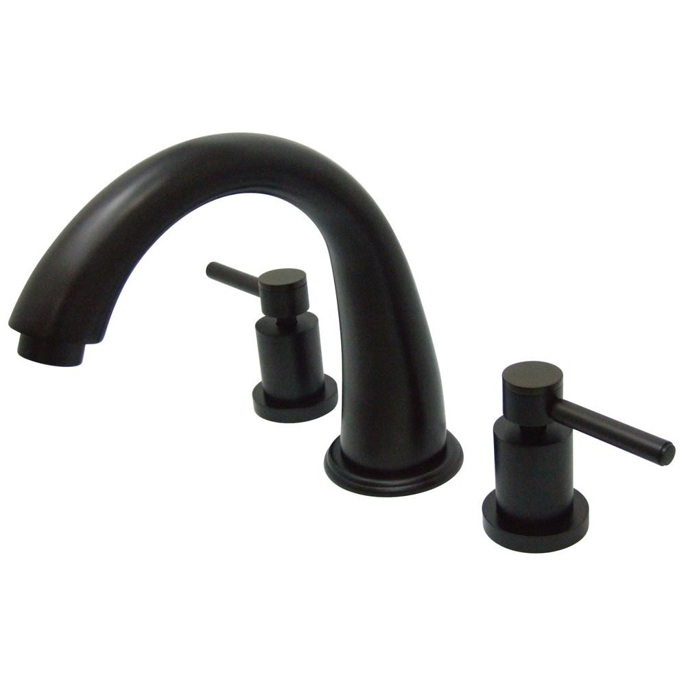 Kingston Oil Rubbed Bronze Concord Two Handle Roman Tub Filler Faucet KS2365DL