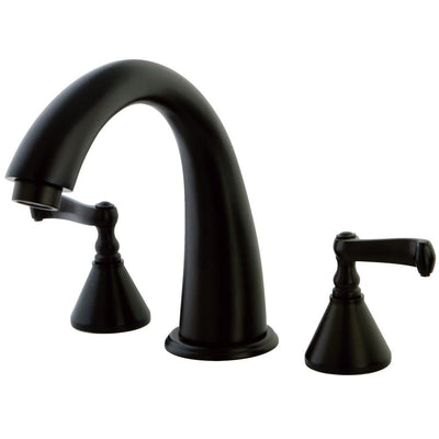 Kingston Oil Rubbed Bronze Two Handle Roman Tub Filler Faucet KS2365FL