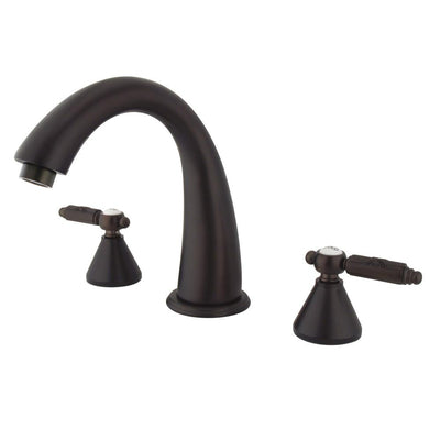 Kingston Oil Rubbed Bronze Two Handle Roman Tub Filler Faucet KS2365GL