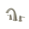 Kingston Brass Satin Nickel Concord Two Handle Roman Tub Filler Faucet KS2368DL