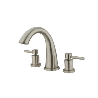 Kingston Brass Satin Nickel Concord Two Handle Roman Tub Filler Faucet KS2368DL