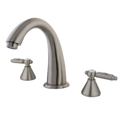 Kingston Brass Satin Nickel Two Handle Roman Tub Filler Faucet KS2368GL