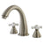 Kingston Brass Satin Nickel Naples Two Handle Roman Tub Filler Faucet KS2368PX