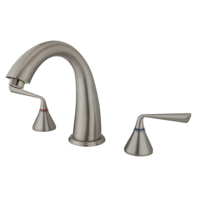 Kingston Silver Sage Satin Nickel Bathroom Roman Tub Filler Faucet KS2368ZL