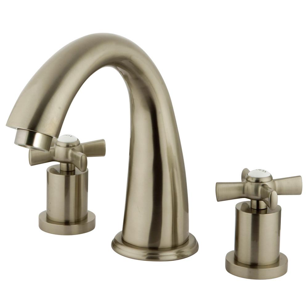 Kingston Brass KS2368ZX 2 Handle Roman Tub Filler Satin Nickel