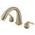 Satin Nickel / Polished Brass Roman 2 Hdl Roman Tub Filler Faucet KS2369