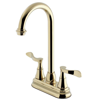 Kingston Brass Century Polished Brass 4" Bar Faucet KS2462CFL