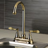 Kingston Brass Century Polished Brass 4" Bar Faucet KS2462CFL