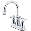 Kingston Brass Chrome 2 Handle 4" Centerset Bathroom Faucet w Pop-up KS2611KX