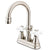 Kingston Satin Nickel 2 Handle 4" Centerset Bathroom Faucet w Pop-up KS2618PX