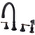 Kingston Oil Rubbed Bronze 8" Deck Mount Kitchen Faucet w Sprayer KS2795TLBS