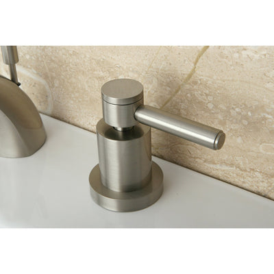 Satin Nickel Two Handle Mini Widespread Bathroom Faucet w/ Brass Pop-Up KS2958DL