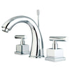 Kingston Brass Claremont Chrome Widespread Bathroom Faucet w/ drain KS2961CQL