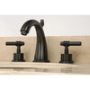 Kingston Oil Rubbed Bronze 2 Handle Widespread Bathroom Faucet w Pop-up KS2965ML