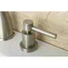 Satin Nickel Two Handle Widespread Bathroom Faucet w/ Brass Pop-Up KS2968DL