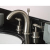 Kingston Satin Nickel 2 Handle Widespread Bathroom Faucet w Pop-up KS2968ML