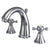 Kingston English Country Chrome Widespread Bathroom Faucet KS2971BX