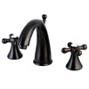 Kingston Oil Rubbed Bronze 2 Handle Widespread Bathroom Faucet w Pop-up KS2975AX