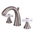 Kingston Satin Nickel 2 Handle Widespread Bathroom Faucet w Pop-up KS2978PX