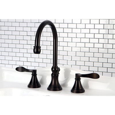 Kingston Oil Rubbed Bronze NuFrench widespread Bathroom faucet KS2985DFL