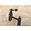 Kingston Brass Lever Handle Oil Rubbed Bronze Kitchen Pot Filler Faucet KS3105AL