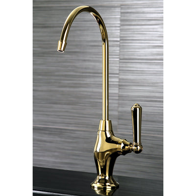 Kingston Polished Brass Magellan 1/4 turn water filtration faucet KS3192NML