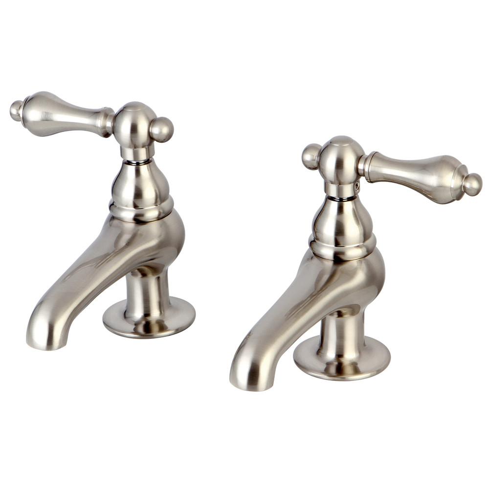 Kingston Brass Satin Nickel Basin Sink Vintage Style Bathroom Faucet KS3208AL