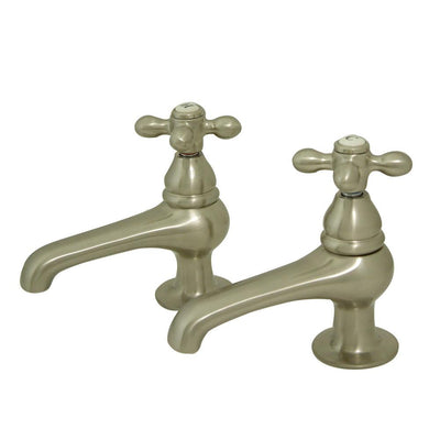 Kingston Brass Satin Nickel Basin Sink Vintage Style Bathroom Faucet KS3208AX