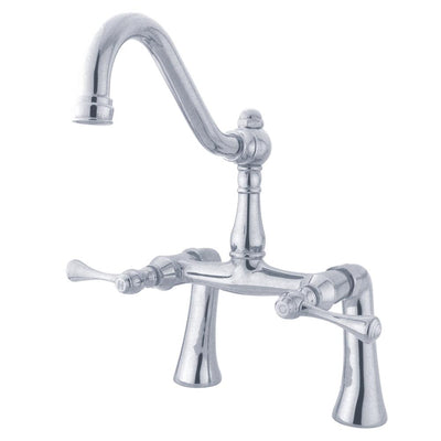 Kingston Brass Chrome Restoration Deck Mount Clawfoot Tub Filler KS3231BL