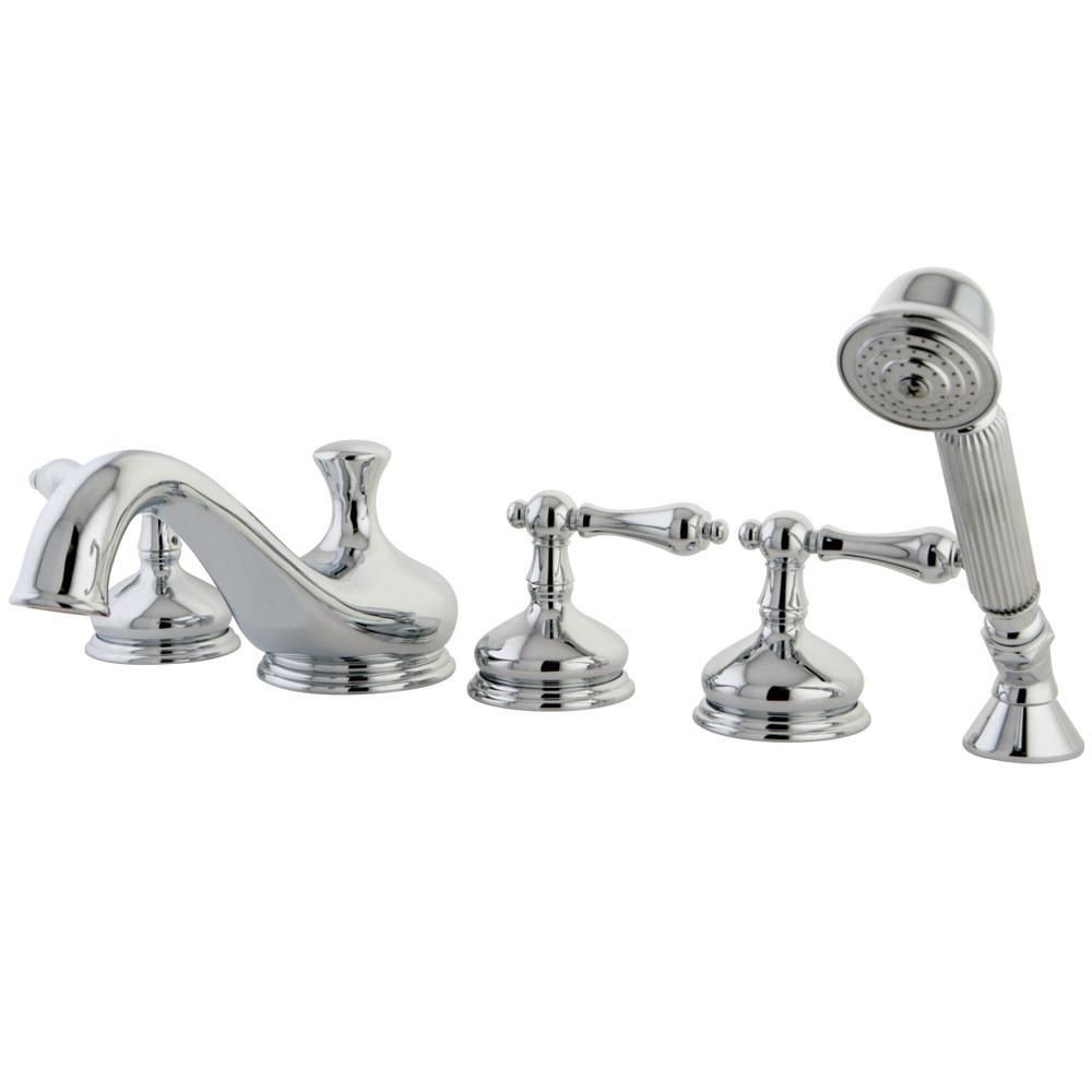 Chrome Restoration 3 hdl Roman Tub Filler Faucet with Hand Shower KS33315AL