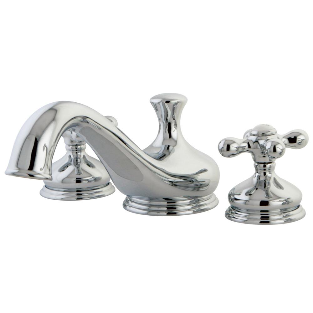 Kingston Brass Chrome Heritage Two Handle Roman Tub Filler Faucet KS3331AX