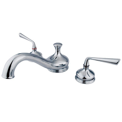 Kingston Brass Silver Sage Chrome Bathroom Roman Tub Filler KS3331ZL