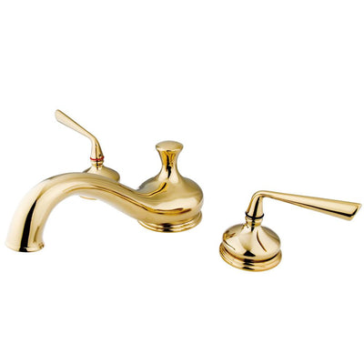 Kingston Brass Silver Sage Polished Brass Bathroom Roman Tub Filler KS3332ZL