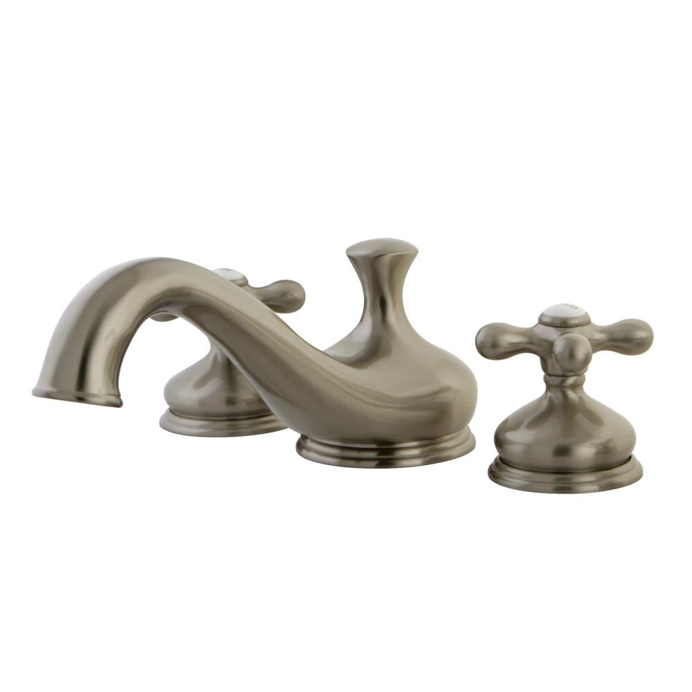 Kingston Brass Satin Nickel Heritage Two Handle Roman Tub Filler Faucet KS3338AX