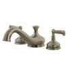 Kingston Brass Satin Nickel Royale Two Handle Roman Tub Filler Faucet KS3338FL