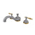 Kingston Brass Satin Nickel Heritage Two Handle Roman Tub Filler Faucet KS3338NL