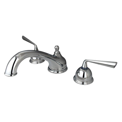 Kingston Brass Silver Sage Chrome Bathroom Roman Tub Filler KS3351ZL