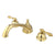 Kingston Polished Brass Vintage Two Handle Roman Tub Filler Faucet KS3352AL