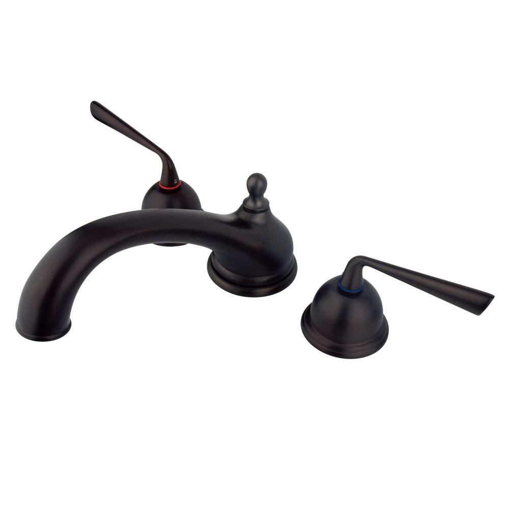 Kingston Brass Silver Sage Oil Rubbed Bronze Bathroom Roman Tub Filler KS3355ZL