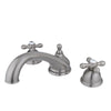 Kingston Brass Satin Nickel Vintage Two Handle Roman Tub Filler Faucet KS3358AX