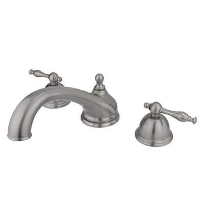 Kingston Brass Satin Nickel Vintage Two Handle Roman Tub Filler Faucet KS3358NL