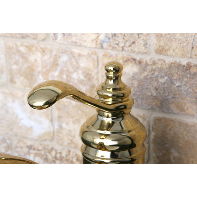 Polished Brass Templeton 4" Single Handle Bathroom Faucet W/Push Drain KS3402TL