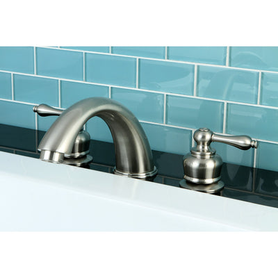 Kingston Brass Satin Nickel Victorian Two Handle Roman Tub Filler Faucet KS348AL