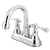 Kingston English Country Chrome 4" Centerset Bathroom Faucet KS3661BL