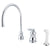 Kingston Chrome Single Handle Widespread Kitchen Faucet with Sprayer KS3811AL