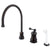 Oil Rubbed Bronze Single Handle Widespread Kitchen Faucet w Spray KS3815BL