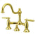 Polished Brass 8" Centerset Bridge Bathroom Sink Faucet w drain KS3912GL