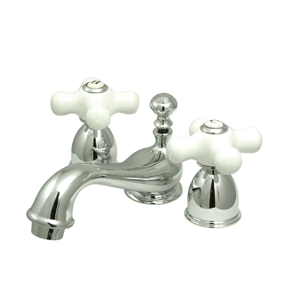 Kingston Brass Chrome Mini widespread Bathroom Lavatory Faucet KS3951PX