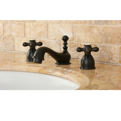 Kingston Oil Rubbed Bronze Mini widespread Bathroom Lavatory Faucet KS3955AX